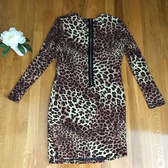 Torn by Ronny Kobo Leopard Print Body Con Dress - Picture 7 of 7